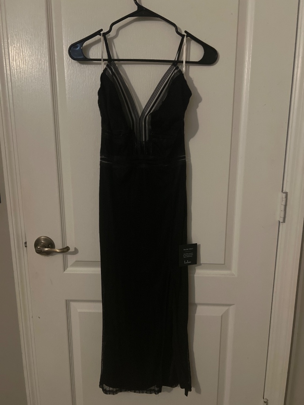 Lulus Casita Black Lace Sleeveless Midi Dress - Size XS - Picture 2 of 5